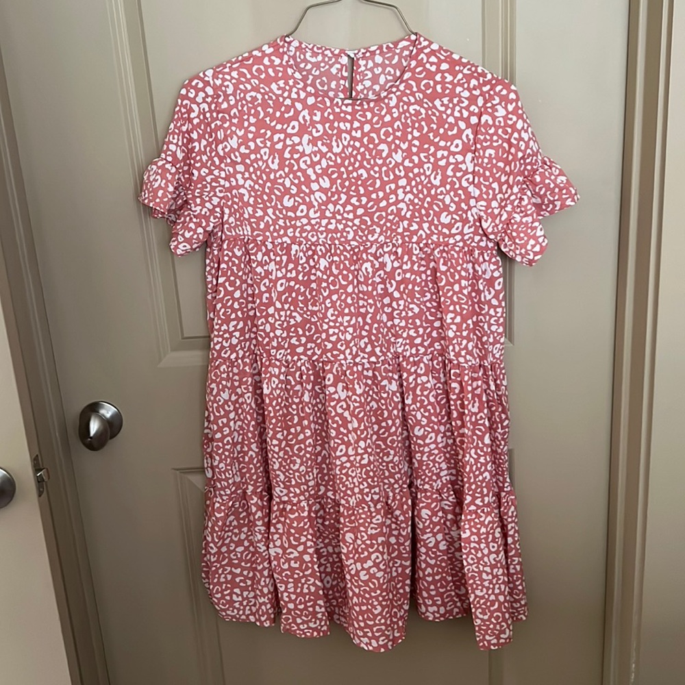 Animal Print Smock Dress